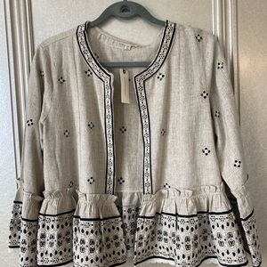 NWT Anthropologie /Pilcro baby doll blazer.